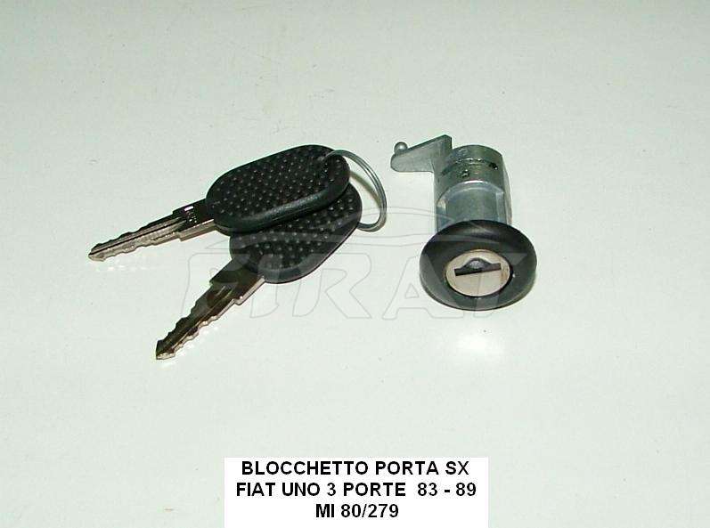 BLOCCHETTO PORTA FIAT UNO 83-89 3 PORTE SX (80/279)